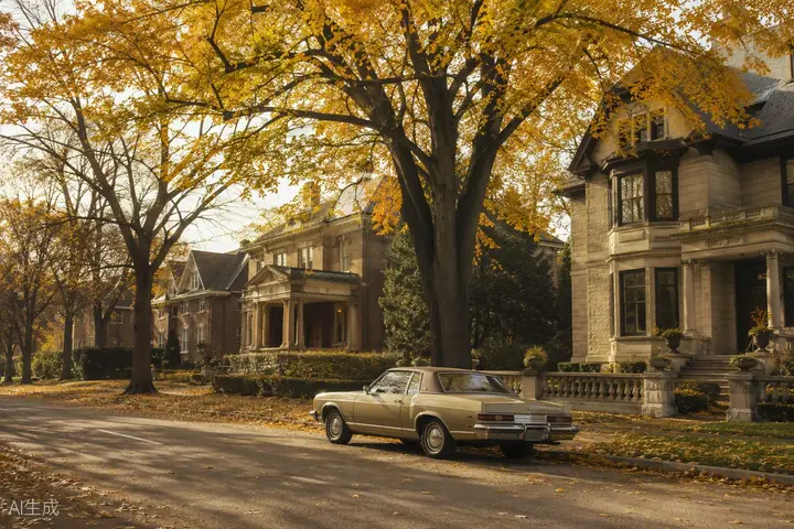 A quiet tree-lined street in Glenora
